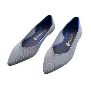 Rothy’s The Point cloud slip-on flats knit grey women’s 11
